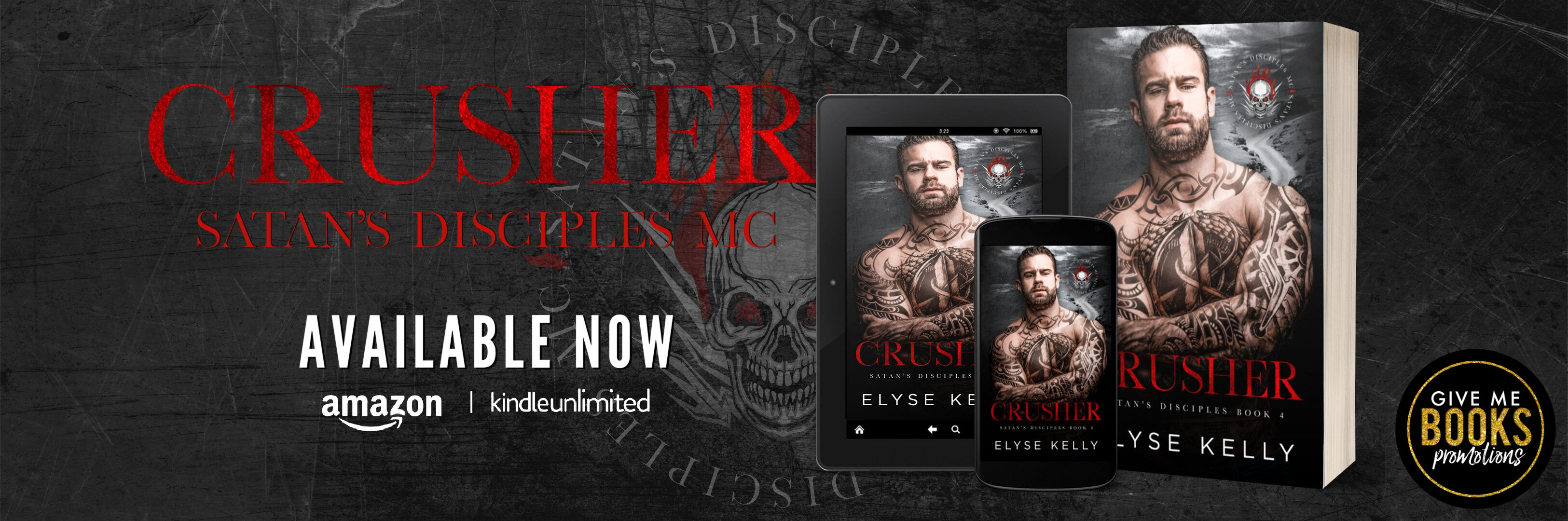 Crusher (Satan’s Disciples Motorcycle Club #4) by Elyse Kelly | Out Now!