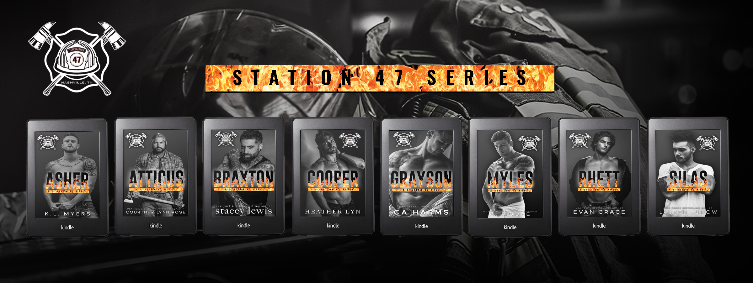 Station 47 Series by C.A. Harms, Heather Lyn, Evan Grace, KL Myers, Lauren Runow, Stacey Lewis, Courtney Lynn Rose & S. Moose | Cover Reveal