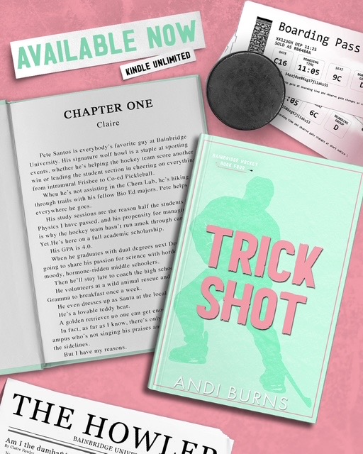 Trick Shot (Bainbridge Hockey #4) by Andi Burns | Out Now!